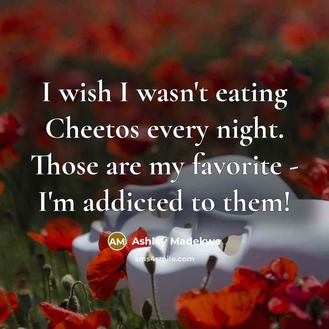 “I wish I wasn't eating Cheetos every night. Those are…” quote by Ashley Madekwe