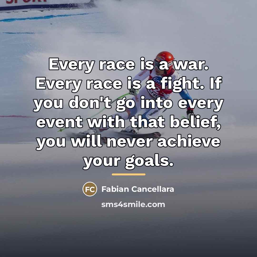 “Every race is a war. Every race is a fight.…” quote by Fabian Cancellara