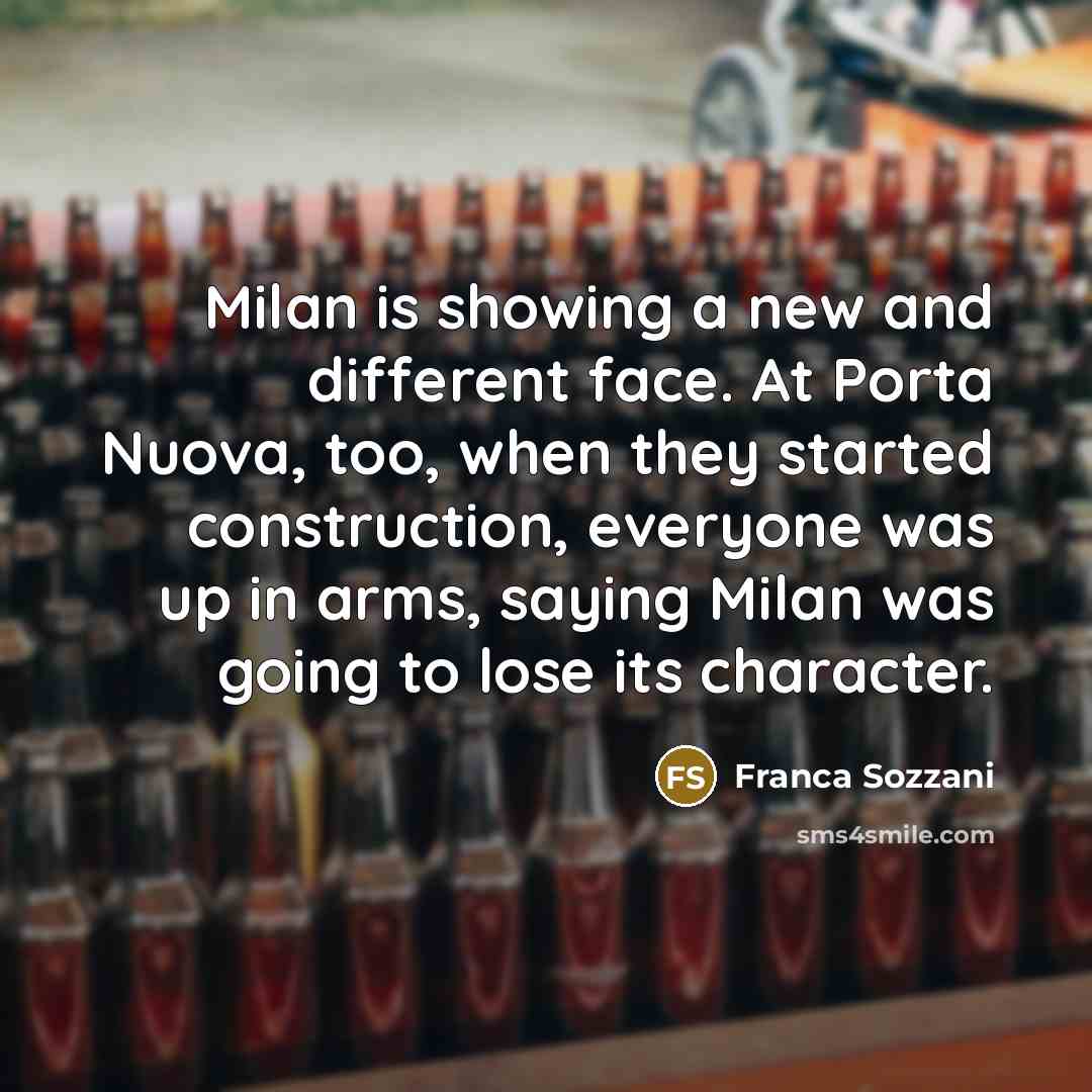 “Milan is showing a new and different face. At Porta…” quote by Franca Sozzani