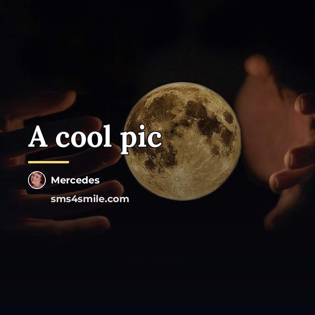 “A cool pic…” quote by Mercedes