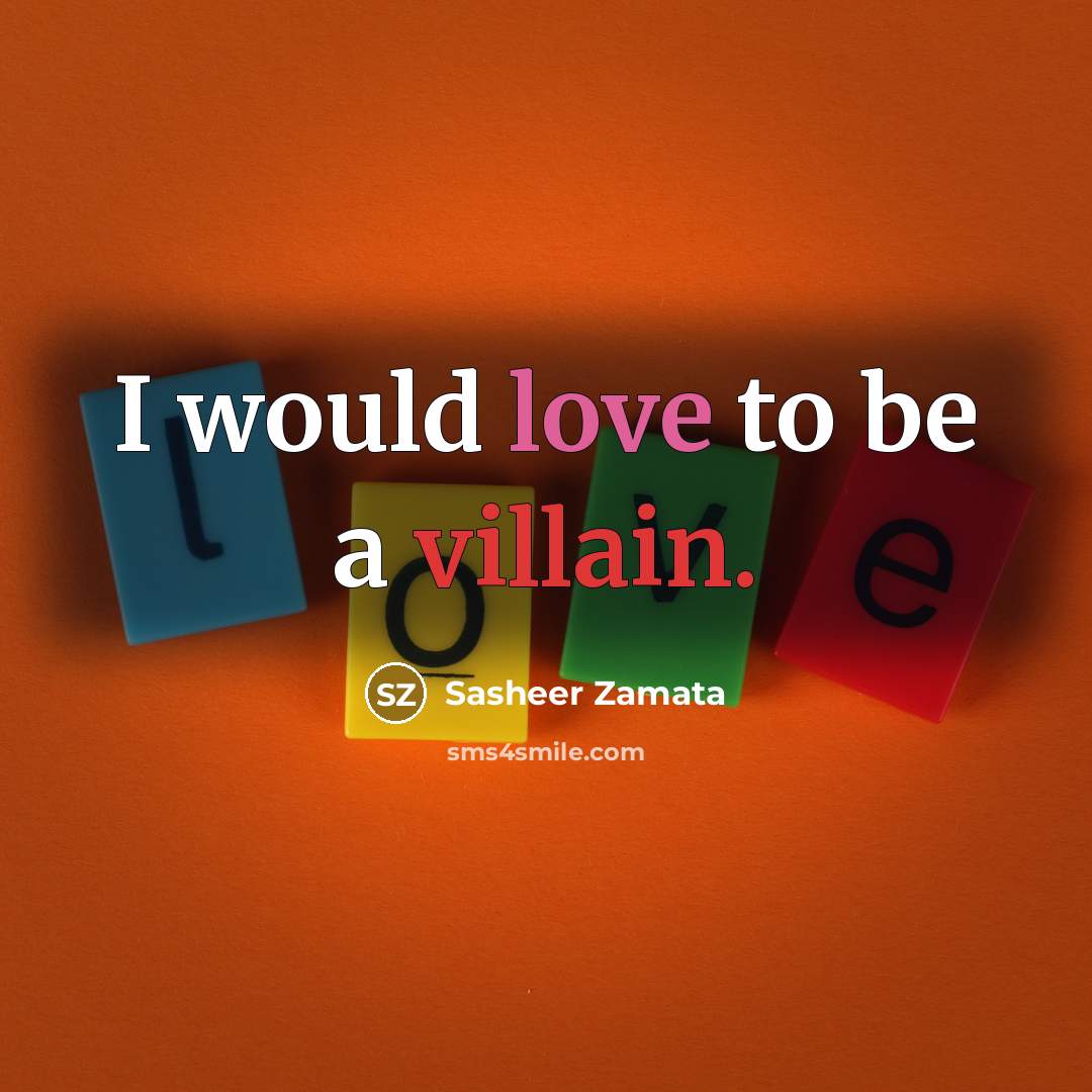 “I would love to be a villain.” quote by Sasheer Zamata