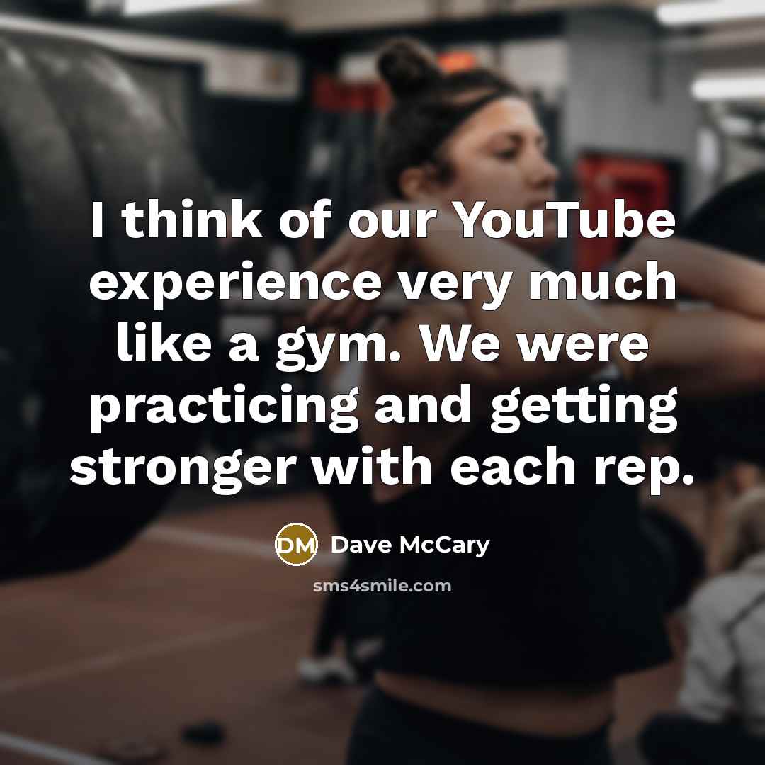 “I think of our YouTube experience very much like a…” quote by Dave McCary