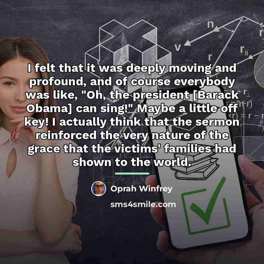 “I felt that it was deeply moving and profound, and…” quote by Oprah Winfrey