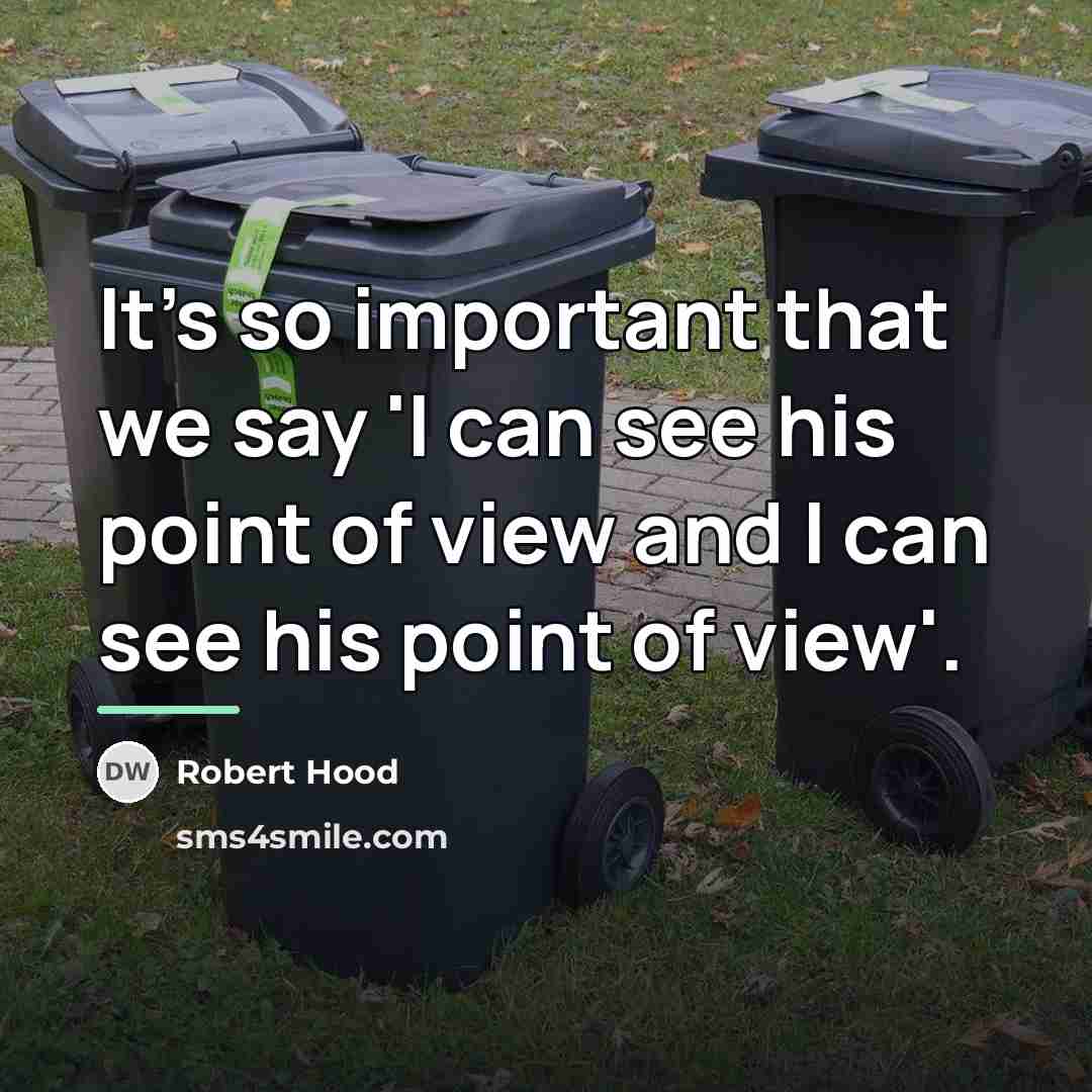 “It's so important that we say 'I can see his…” quote by Robert Hood