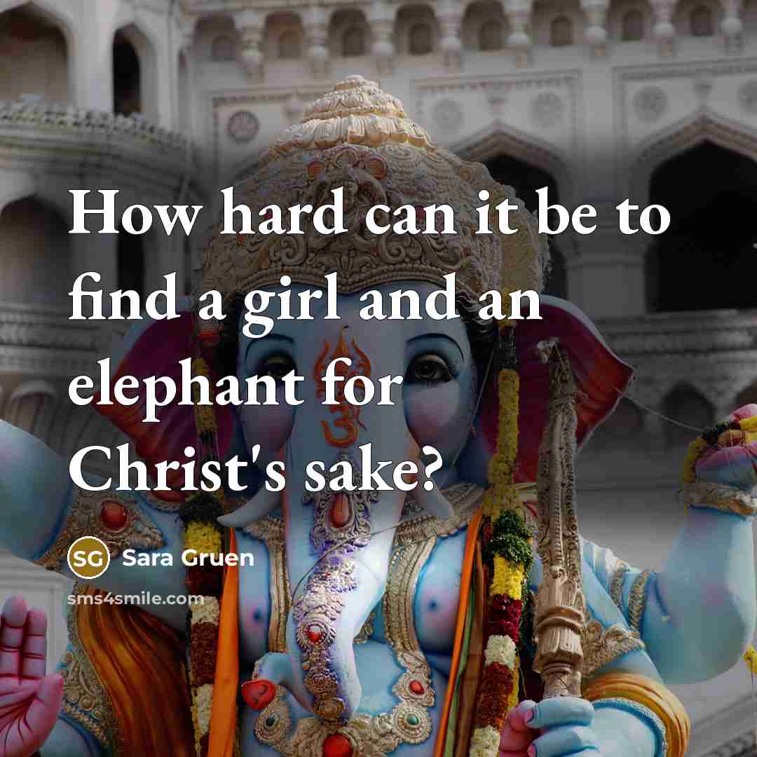 “How hard can it be to find a girl and…” quote by Sara Gruen