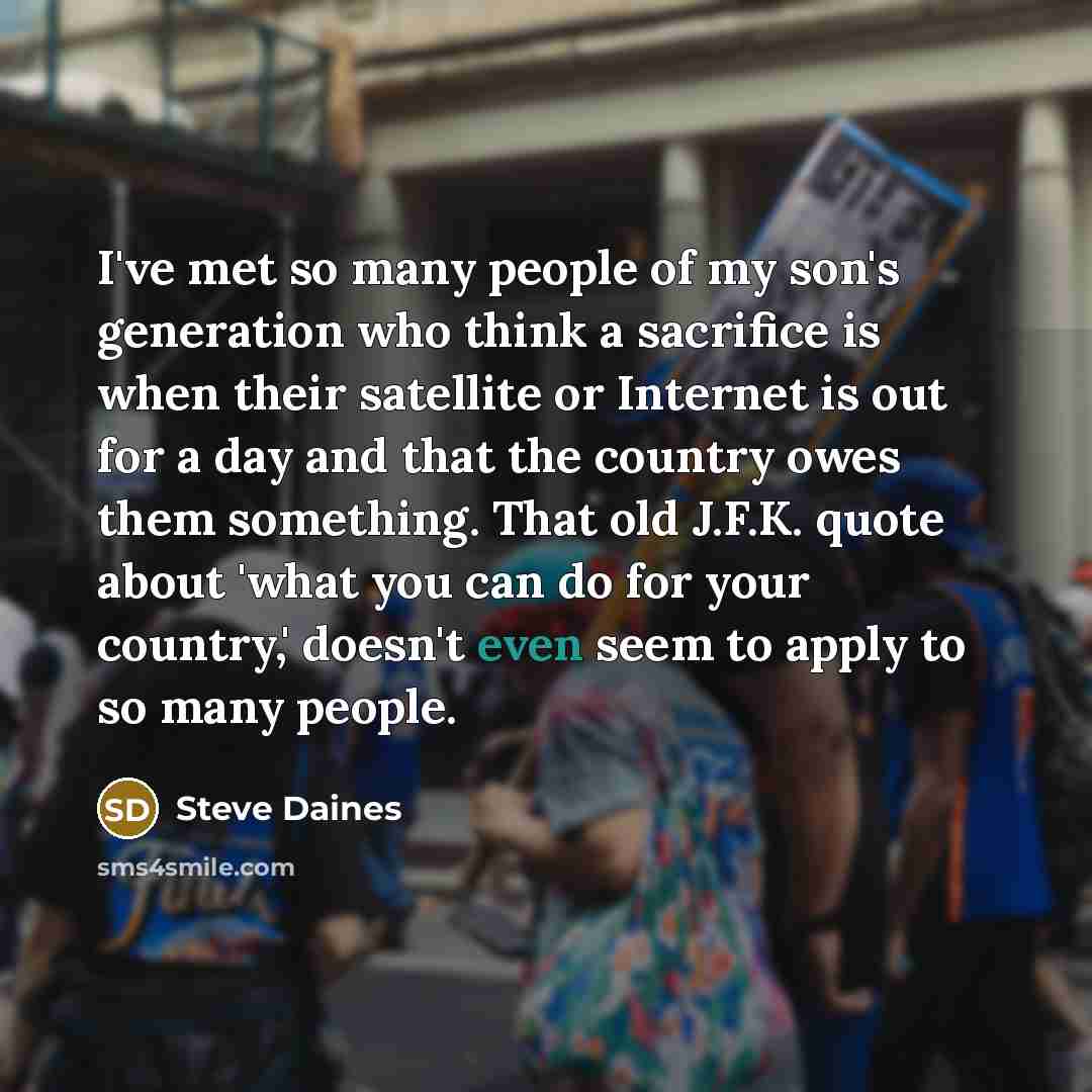 “I've met so many people of my son's generation who…” quote by Steve Daines
