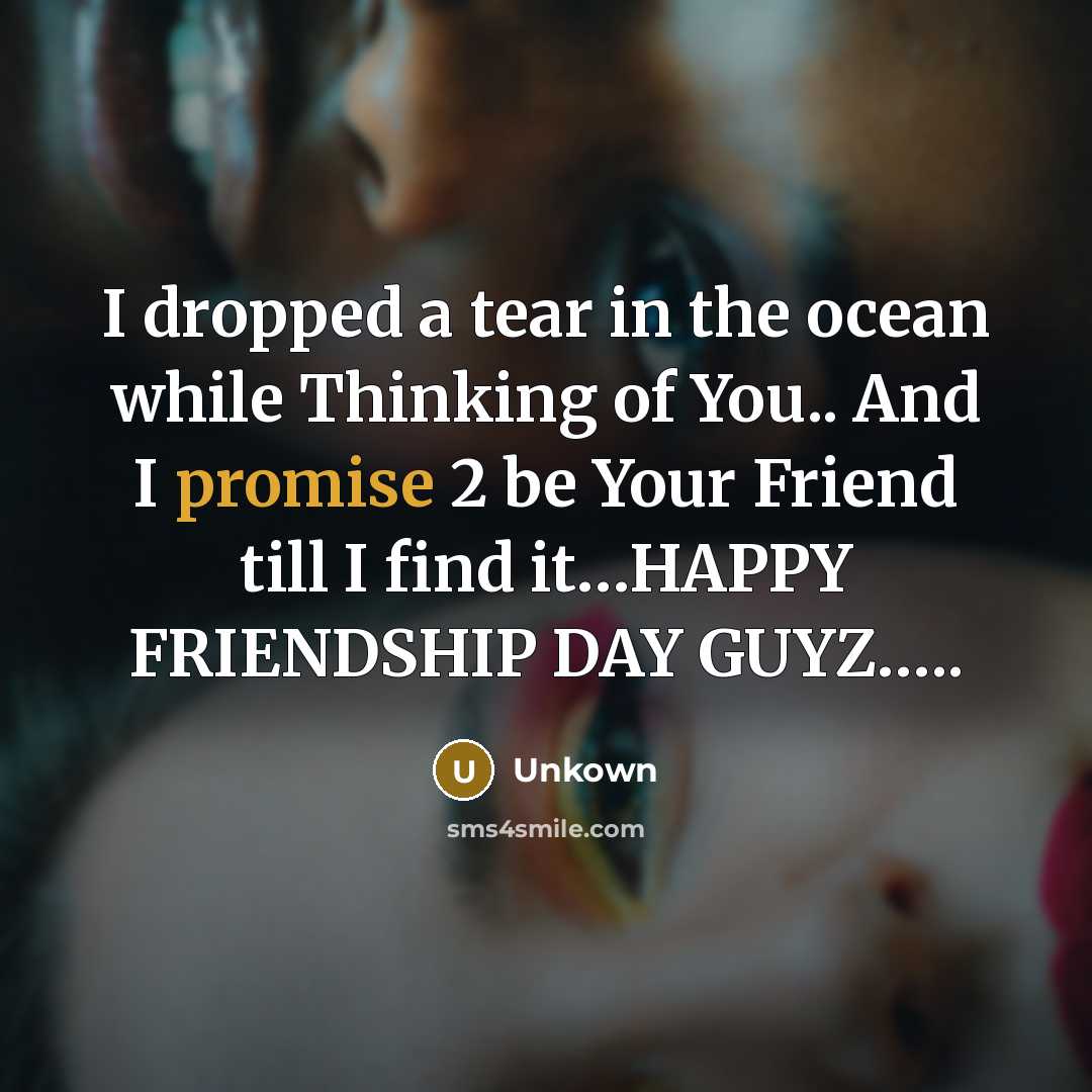 “I dropped a tear in the ocean while Thinking of…” quote by UNkown