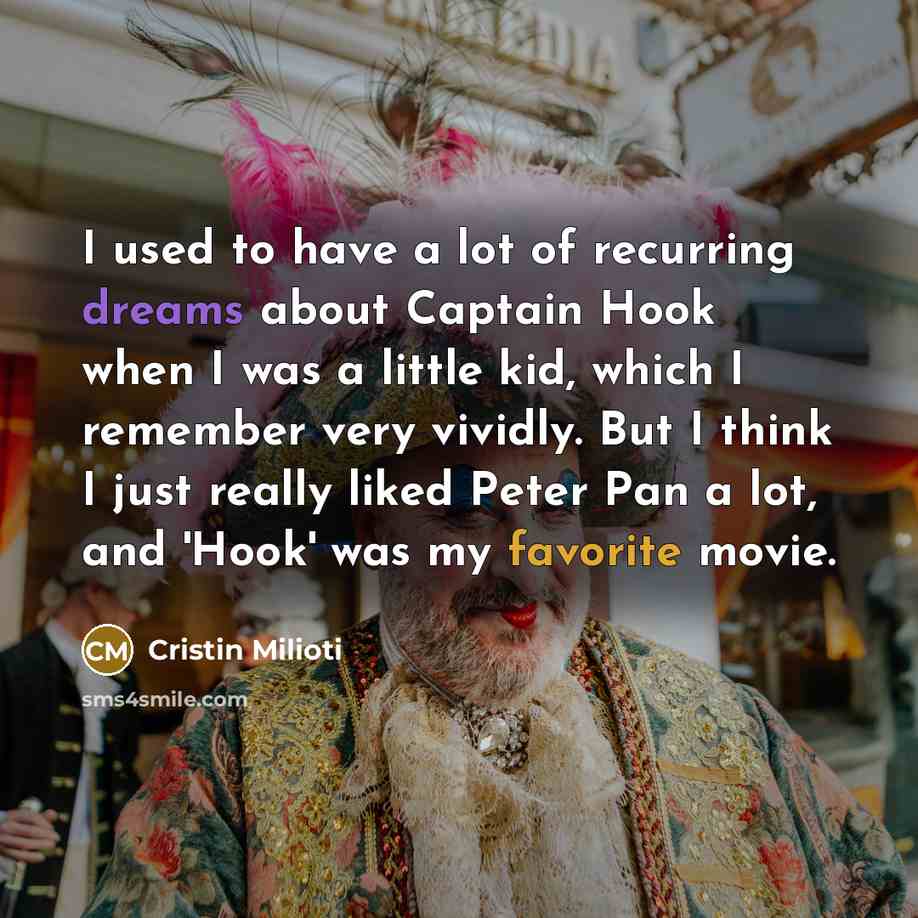 “I used to have a lot of recurring dreams about…” quote by Cristin Milioti