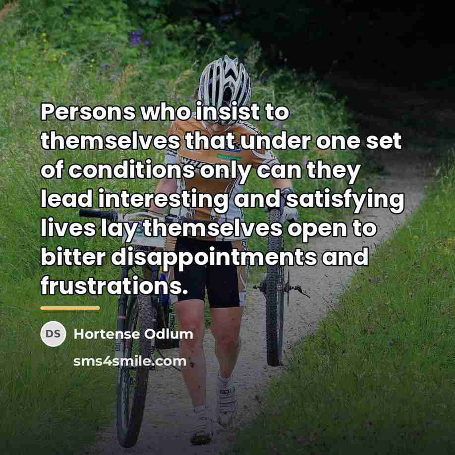 “Persons who insist to themselves that under one set of…” quote by Hortense Odlum