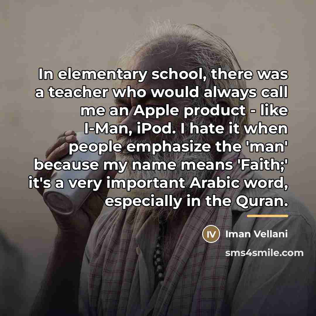 “In elementary school, there was a teacher who would always…” quote by Iman Vellani