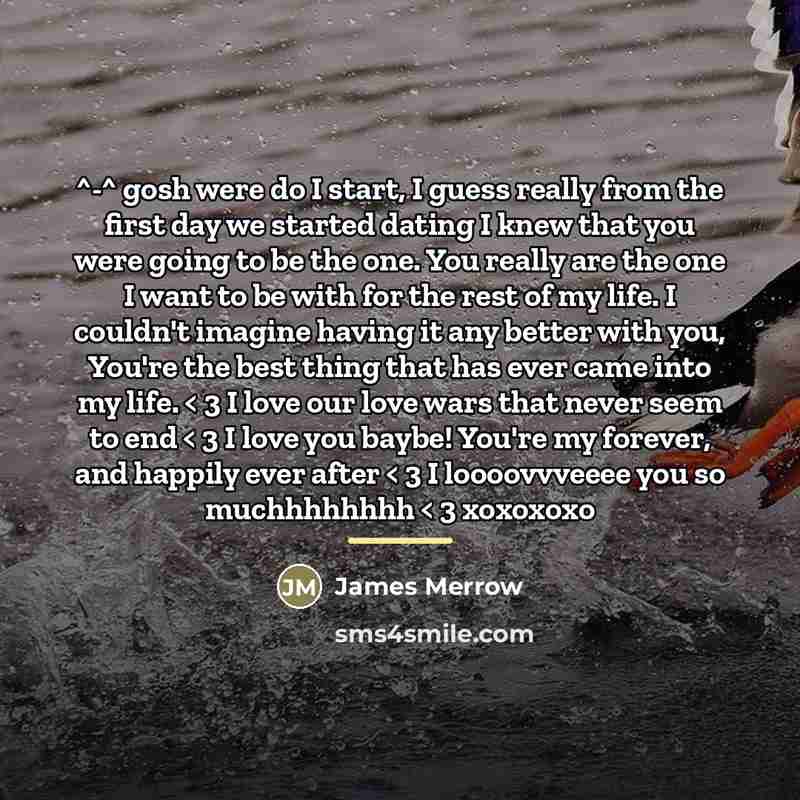 “^-^ gosh were do I start, I guess really from…” quote by James Merrow