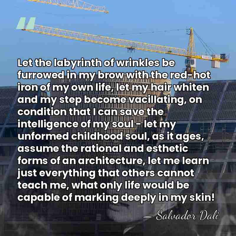 Let the labyrinth of wrinkles be furrowed in my brow with the&hellip; - Salvador Dali