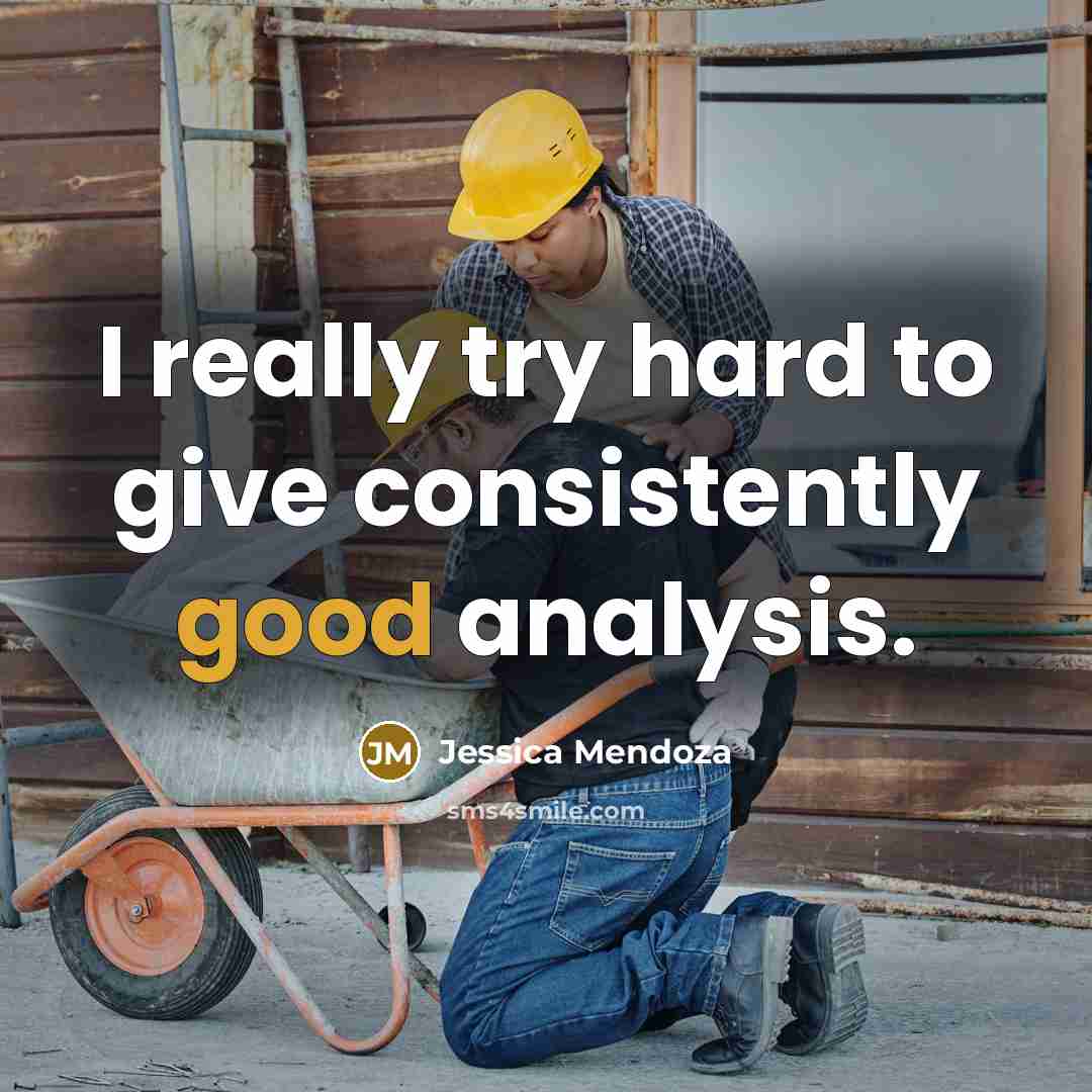 “I really try hard to give consistently good analysis.…” quote by Jessica Mendoza