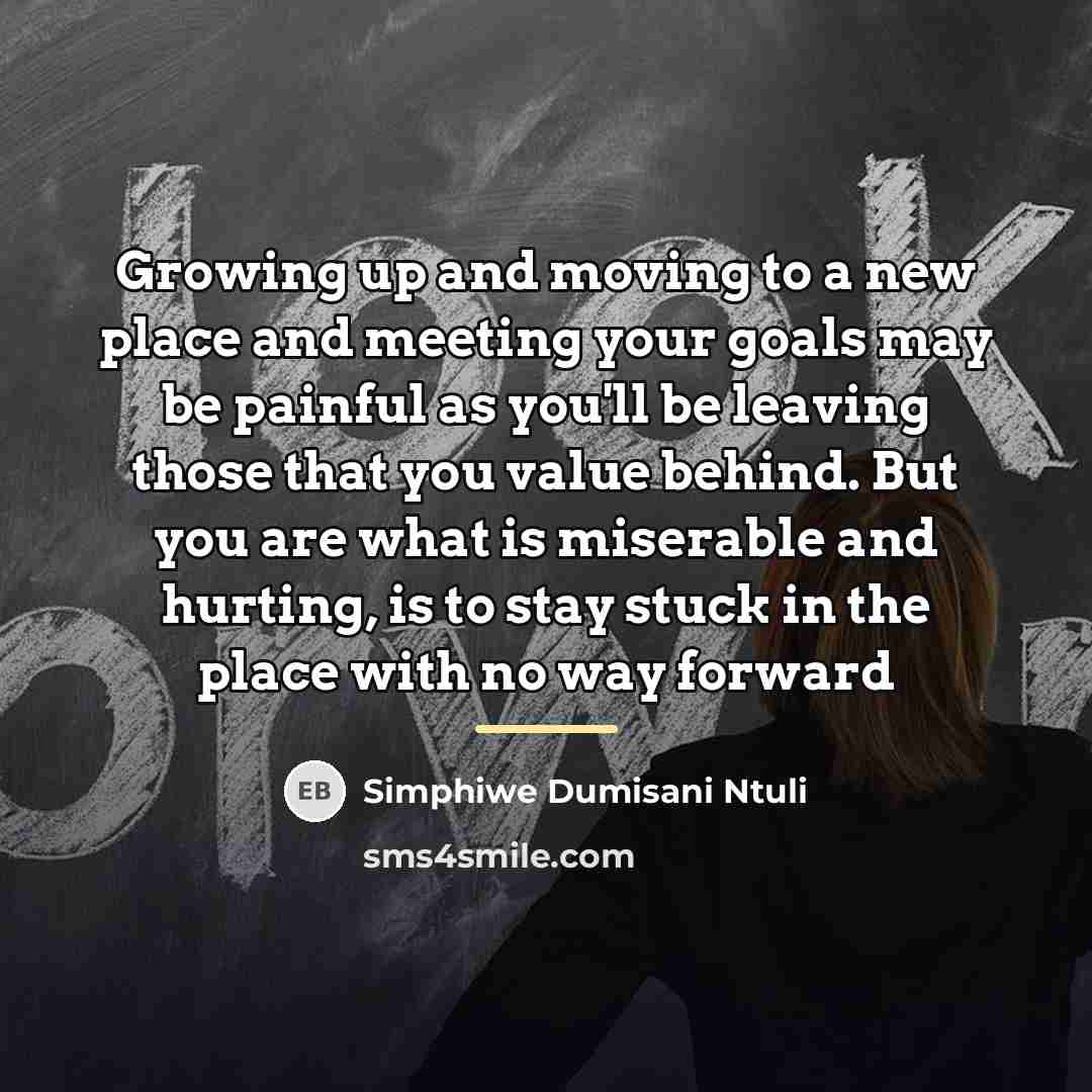 “Growing up and moving to a new place and meeting…” quote by Simphiwe Dumisani Ntuli