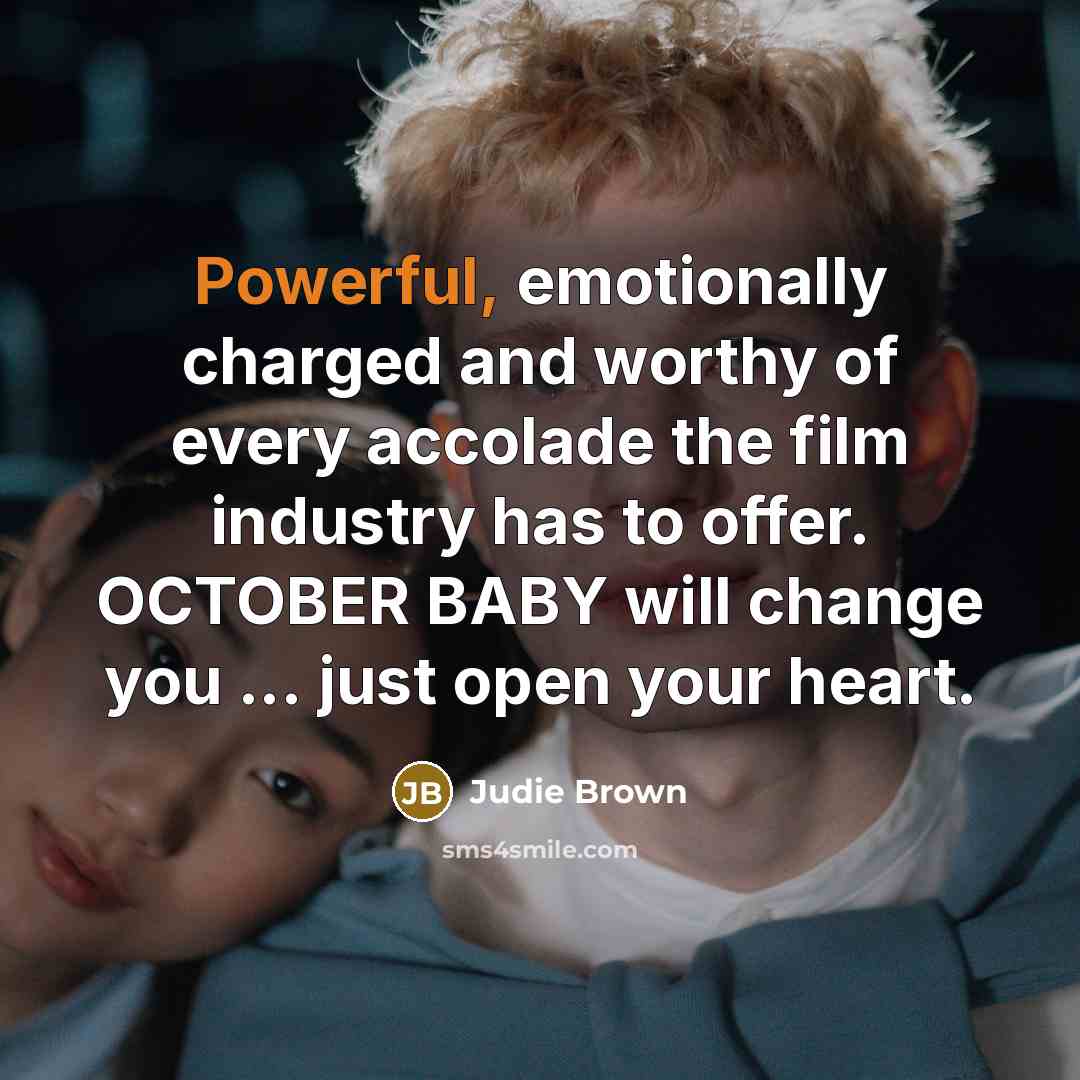 “Powerful, emotionally charged and worthy of every accolade the film…” quote by Judie Brown