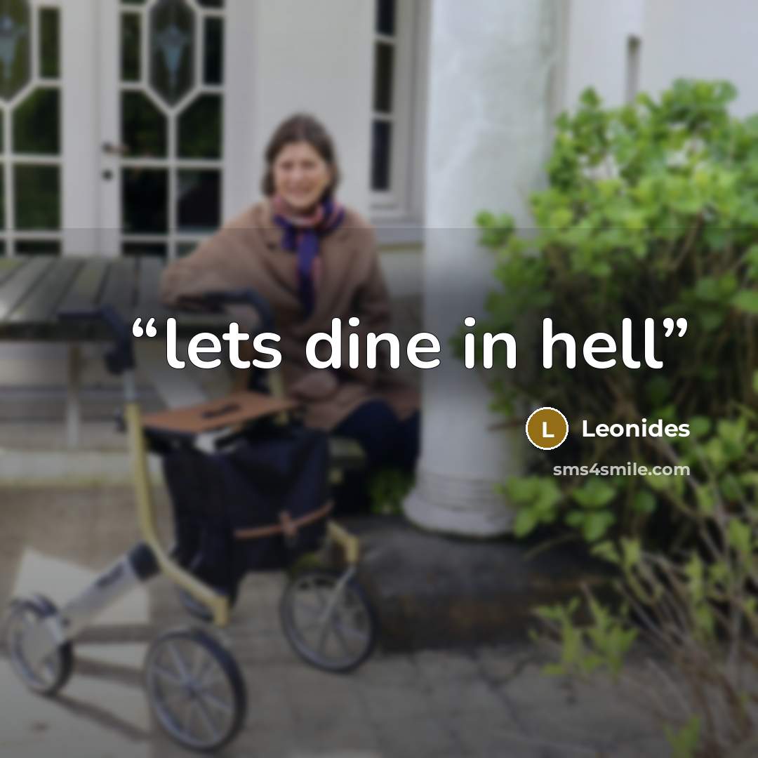 “lets dine in hell” quote by Leonides