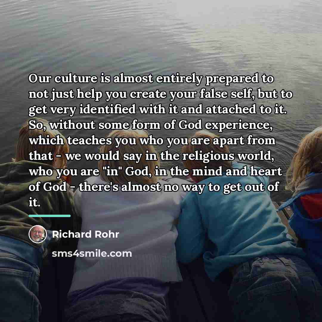 “Our culture is almost entirely prepared to not just help…” quote by Richard Rohr