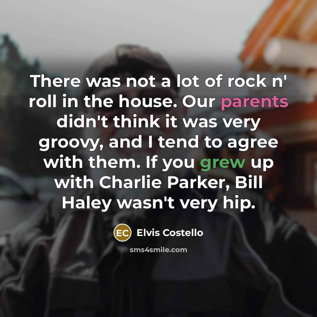 “There was not a lot of rock n' roll in…” quote by Elvis Costello