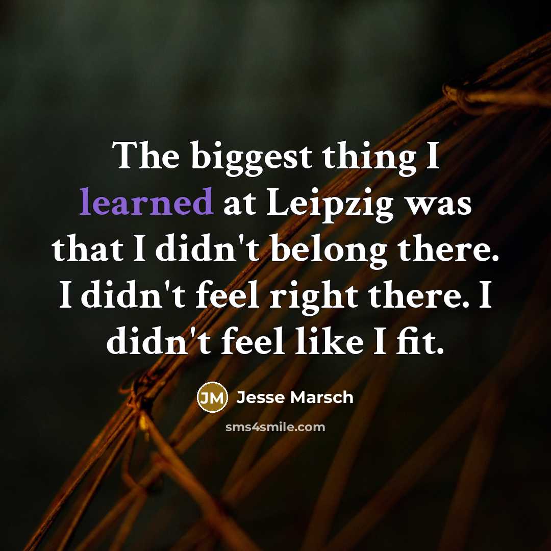 “The biggest thing I learned at Leipzig was that I…” quote by Jesse Marsch