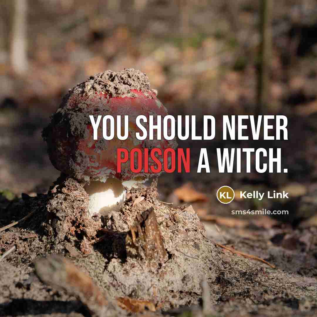 “You should never poison a witch.…” quote by Kelly Link