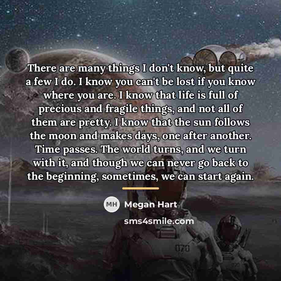 “There are many things I don't know, but quite a…” quote by Megan Hart