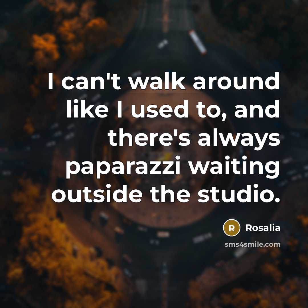“I can't walk around like I used to, and there's…” quote by Rosalia