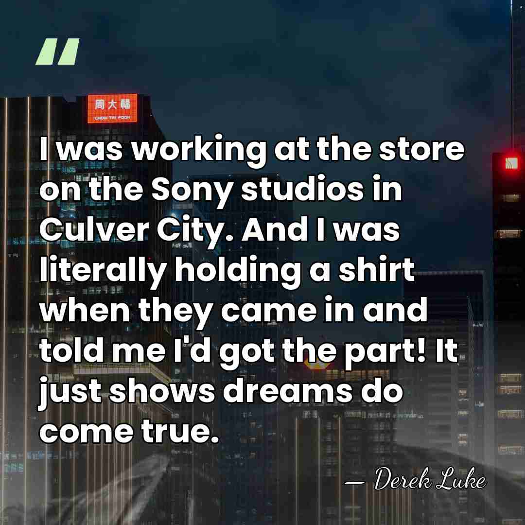 I was working at the store on the Sony studios in Culver&hellip; - Derek Luke