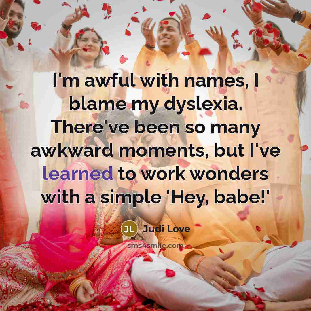 “I'm awful with names, I blame my dyslexia. There've been…” quote by Judi Love