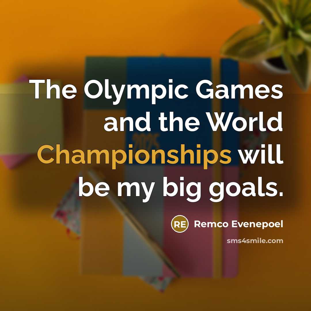 “The Olympic Games and the World Championships will be my…” quote by Remco Evenepoel