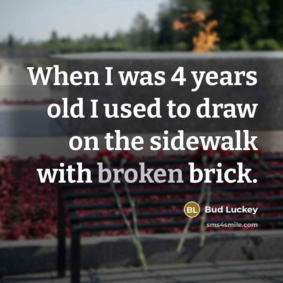 “When I was 4 years old I used to draw…” quote by Bud Luckey