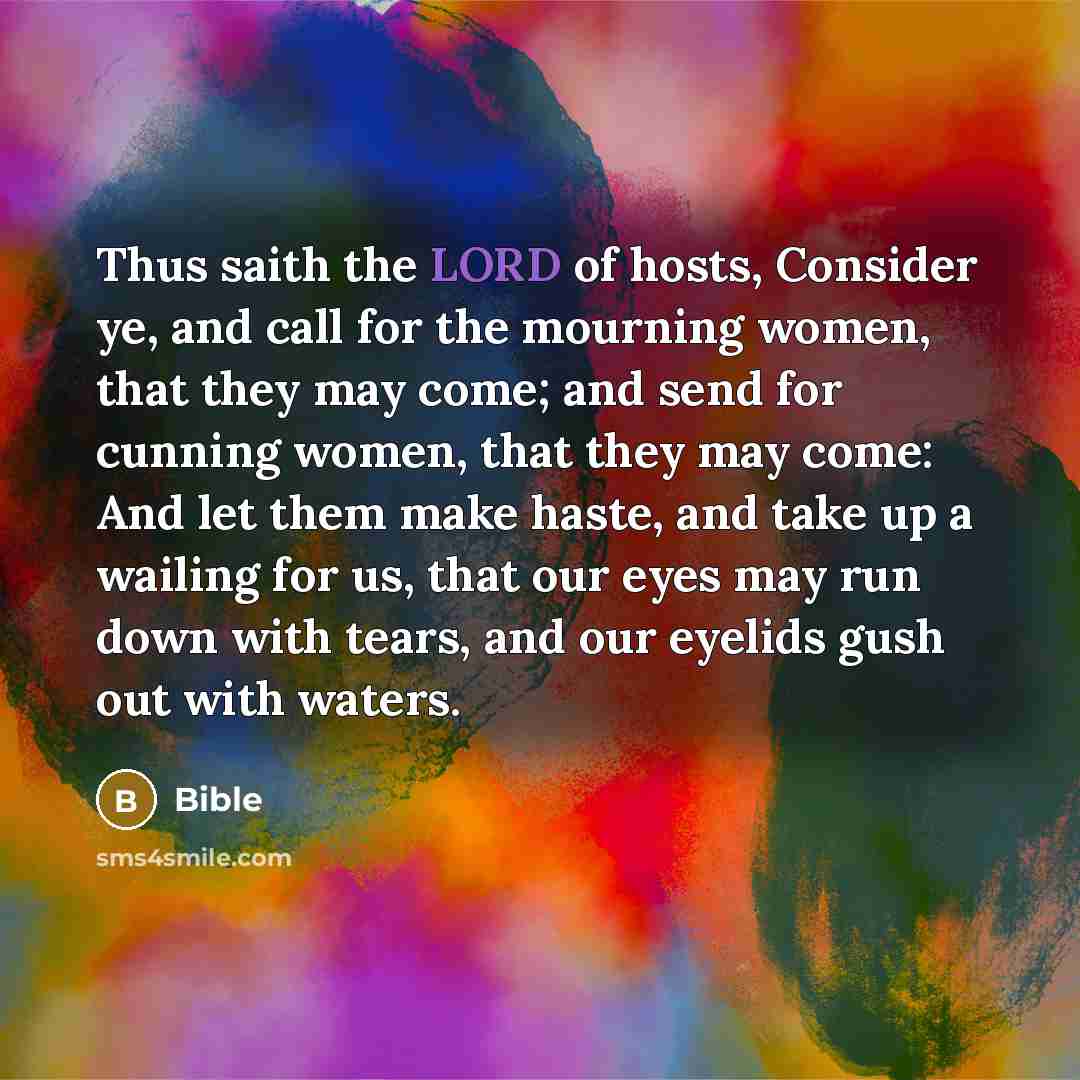 “Thus saith the LORD of hosts, Consider ye, and call…” quote by Bible