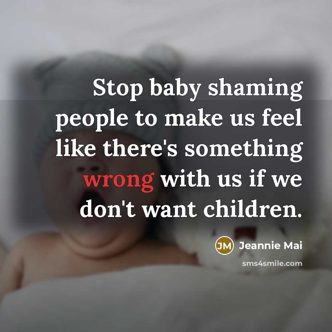 “Stop baby shaming people to make us feel like there's…” quote by Jeannie Mai