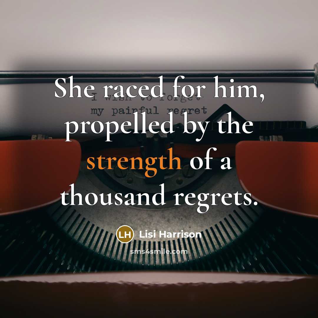 “She raced for him, propelled by the strength of a…” quote by Lisi Harrison
