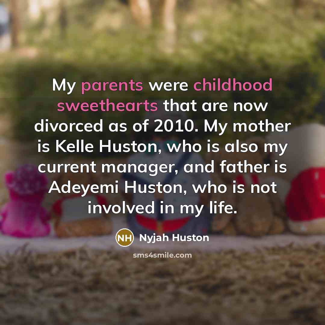 “My parents were childhood sweethearts that are now divorced as…” quote by Nyjah Huston