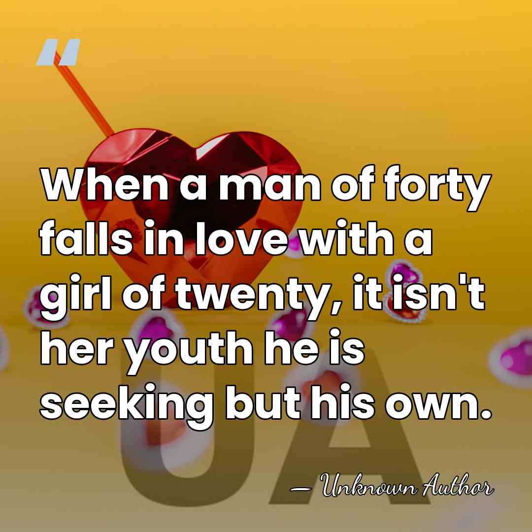 When a man of forty falls in love with a girl of&hellip; - Unknown Author