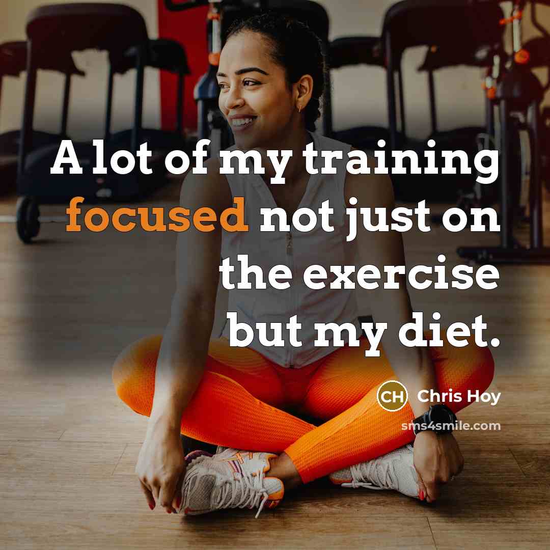 “A lot of my training focused not just on the…” quote by Chris Hoy