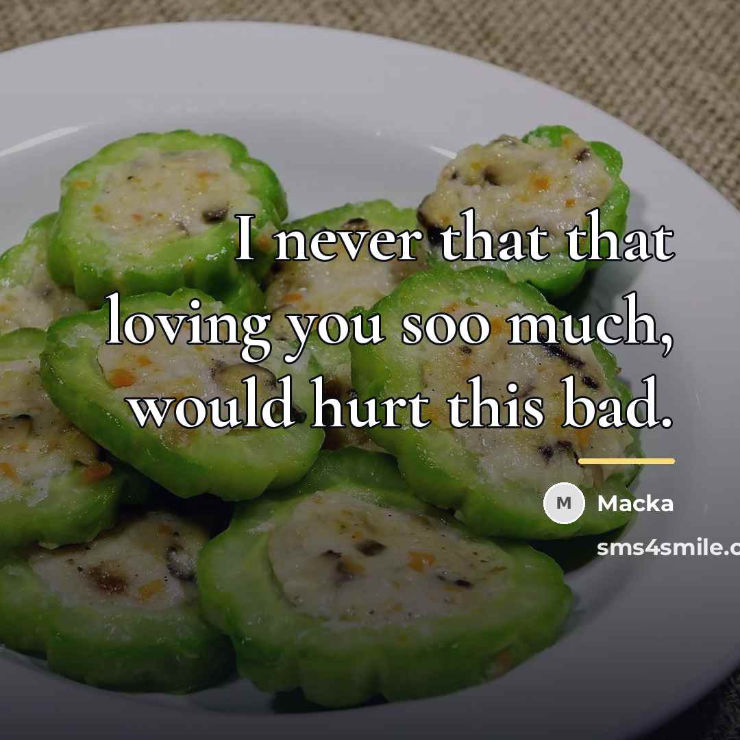 “I never that that loving you soo much, would hurt…” quote by Macka