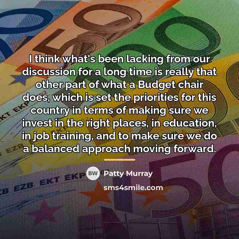 “I think what's been lacking from our discussion for a…” quote by Patty Murray