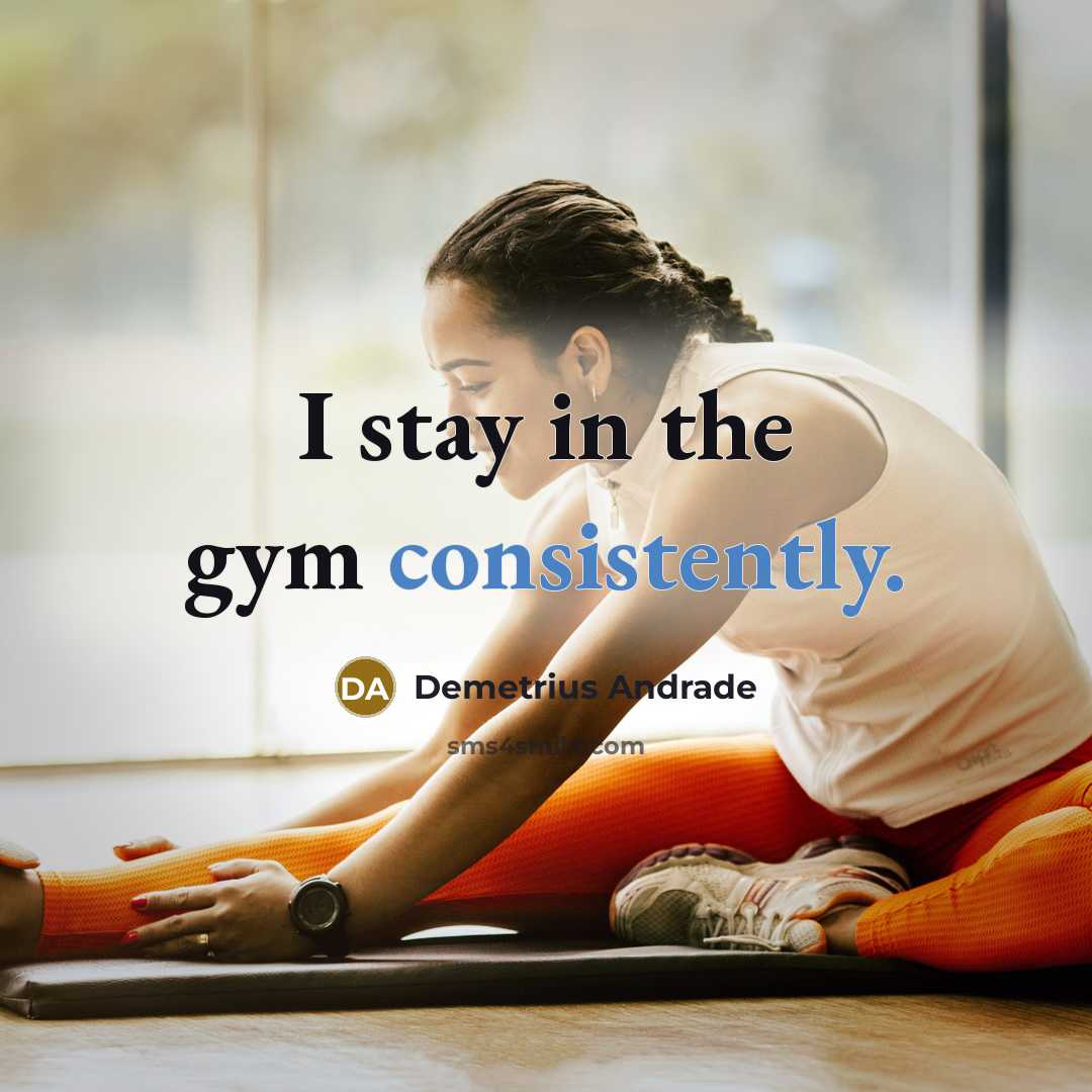 “I stay in the gym consistently.…” quote by Demetrius Andrade