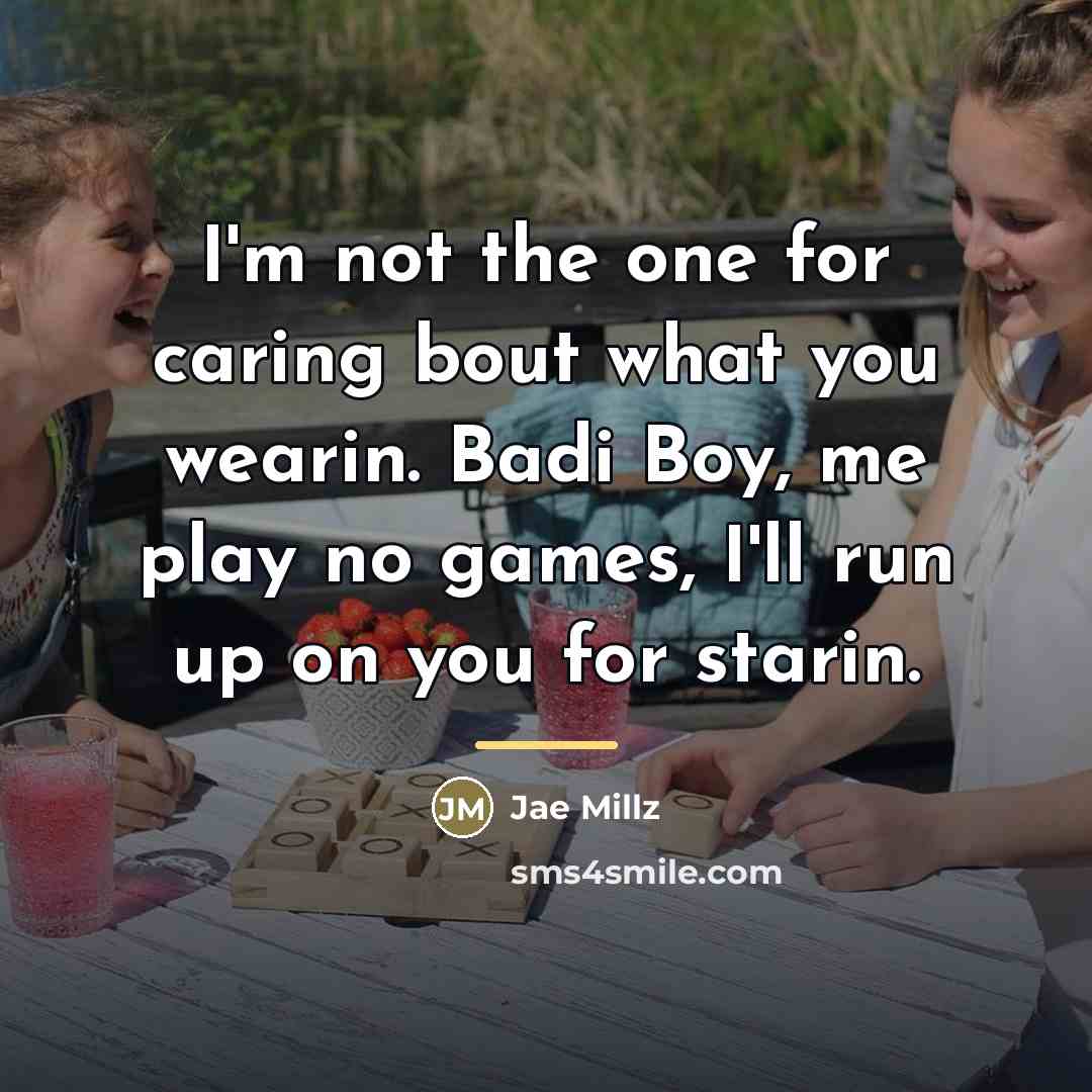 “I'm not the one for caring bout what you wearin.…” quote by Jae Millz