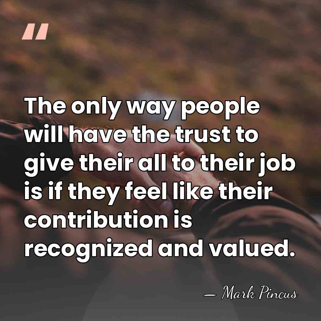The only way people will have the trust to give their all&hellip; - Mark Pincus