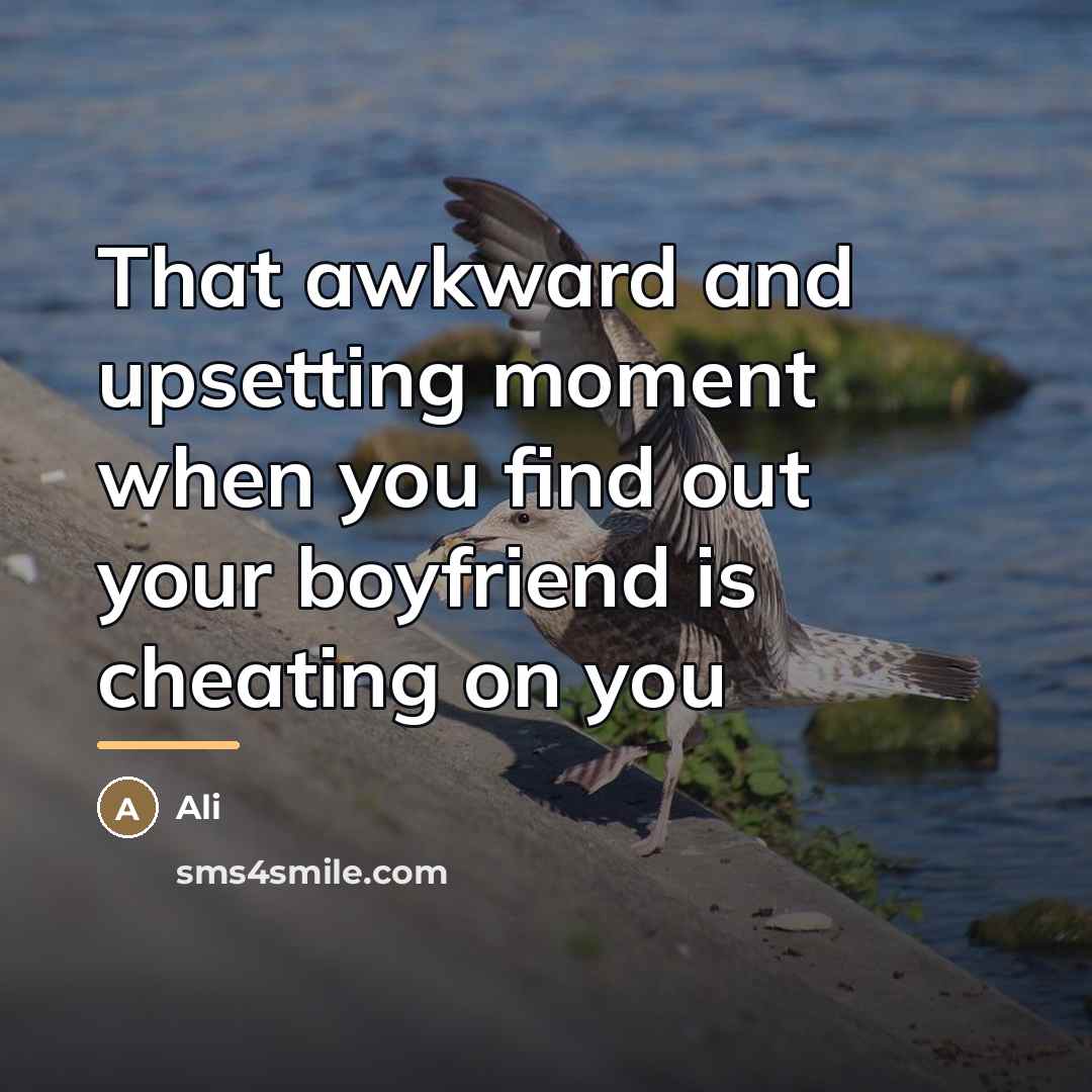 “That awkward and upsetting moment when you find out your…” quote by Ali