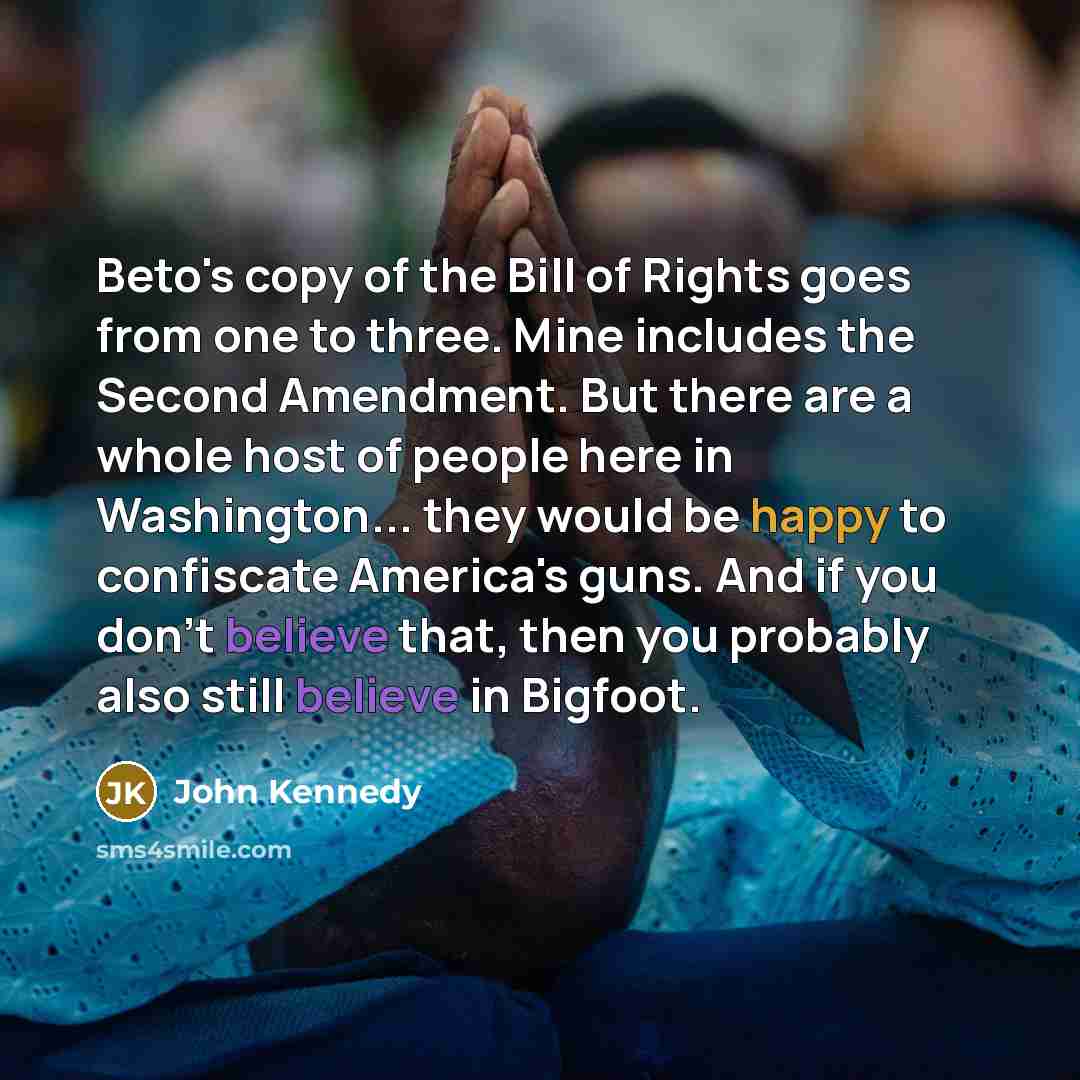 “Beto's copy of the Bill of Rights goes from one…” quote by John Kennedy