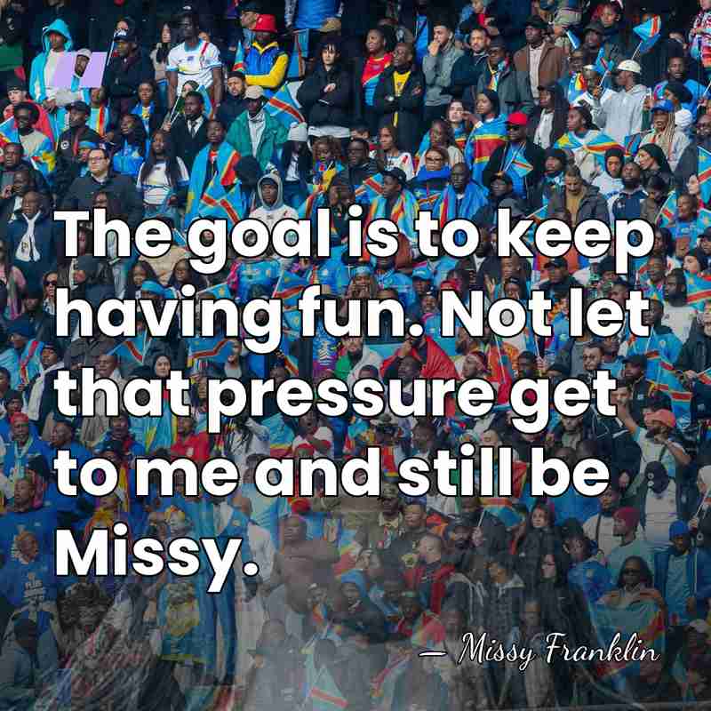 The goal is to keep having fun. Not let that pressure get&hellip; - Missy Franklin