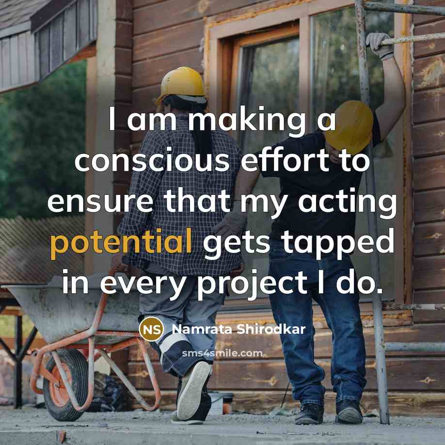 “I am making a conscious effort to ensure that my…” quote by Namrata Shirodkar
