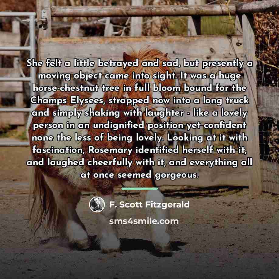 “She felt a little betrayed and sad, but presently a…” quote by F. Scott Fitzgerald