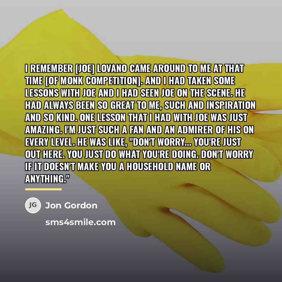 “I remember [Joe] Lovano came around to me at that…” quote by Jon Gordon