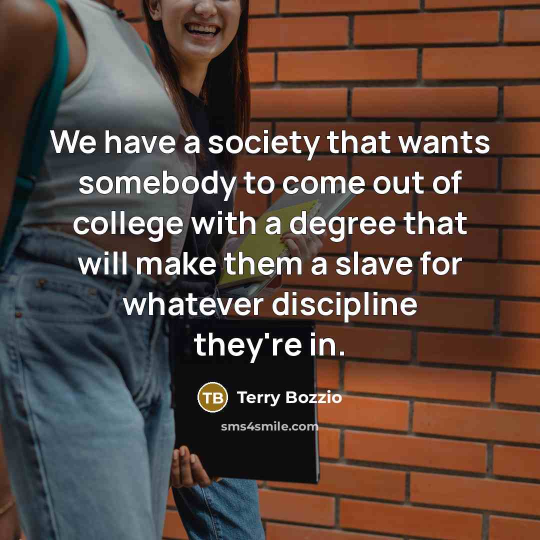 “We have a society that wants somebody to come out…” quote by Terry Bozzio