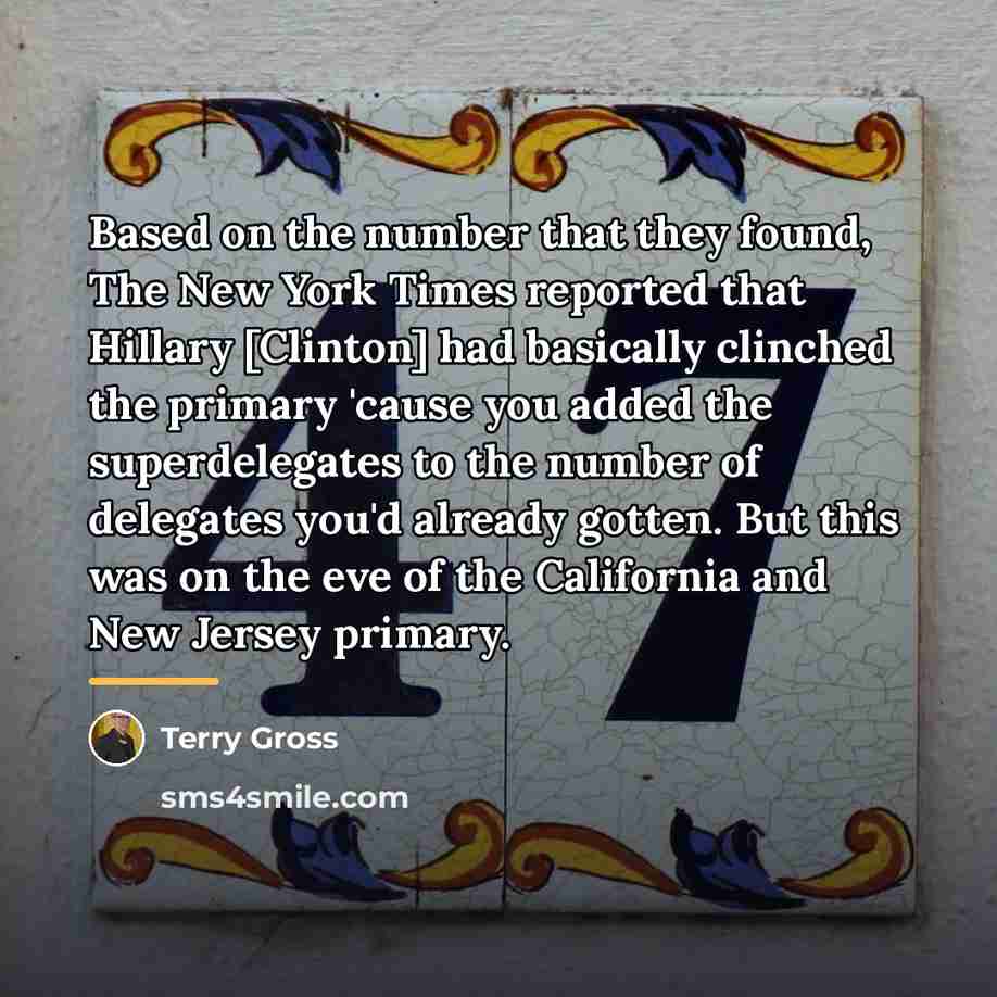 “Based on the number that they found, The New York…” quote by Terry Gross