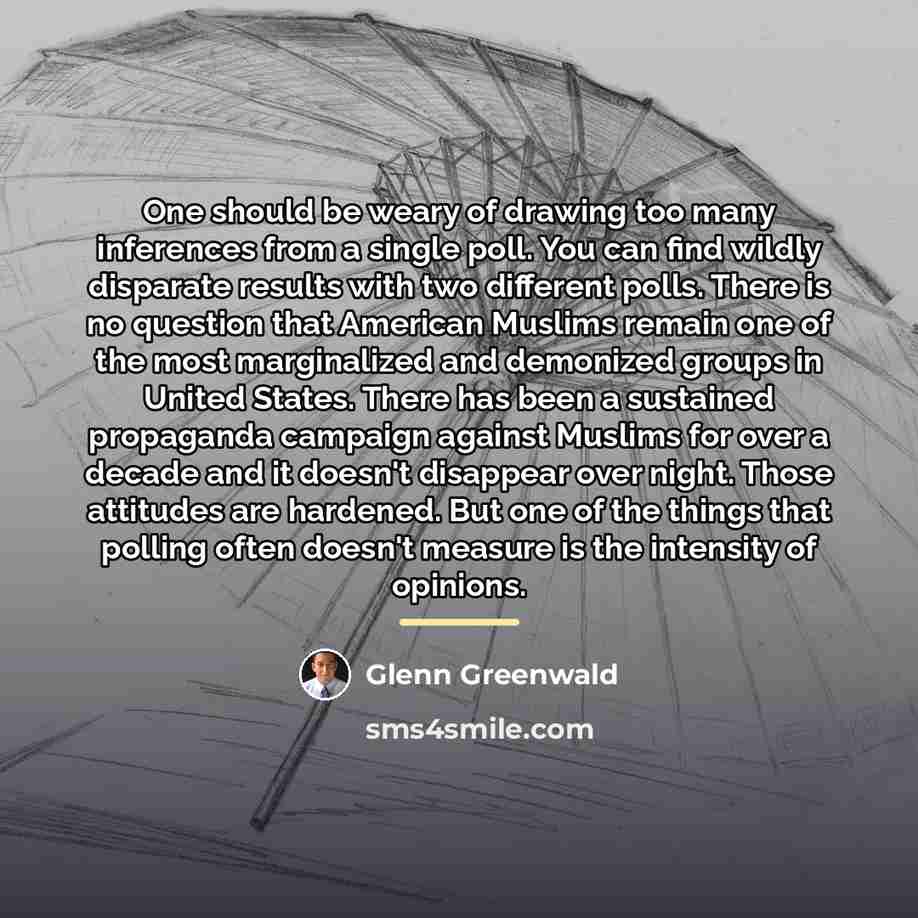 “One should be weary of drawing too many inferences from…” quote by Glenn Greenwald